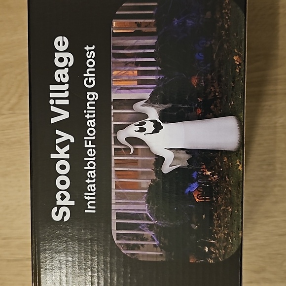 NWT Halloween Spooky Village Inflatable Floating Ghost 3.5 ft - Picture 3 of 10